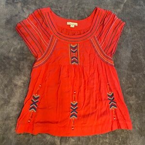 Twentyone Embroidered Pink Blouse